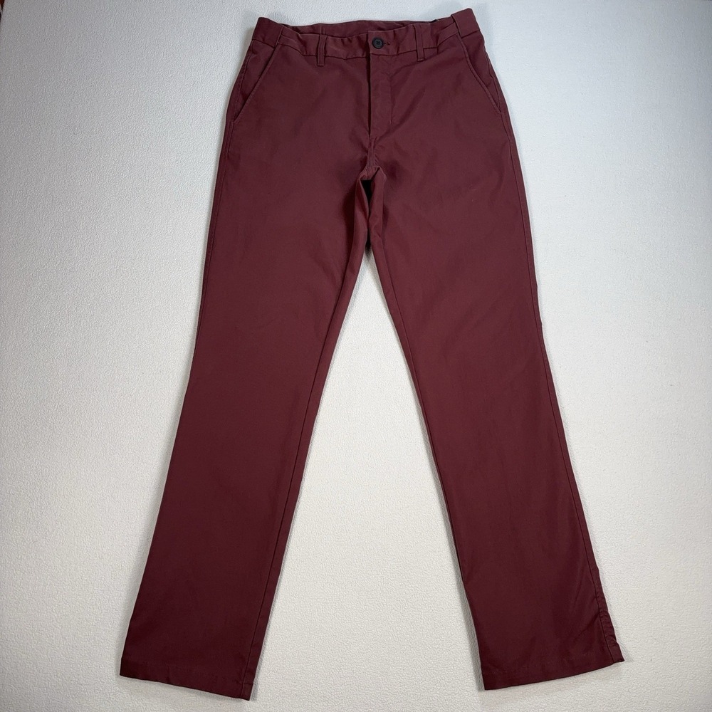 Rohan District Chinos Pants Men's 30x30 Burgundy Tapered Stretch‎ Comfort